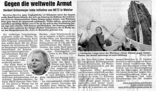 Gießener Allgemeine, 5. Juli 2005