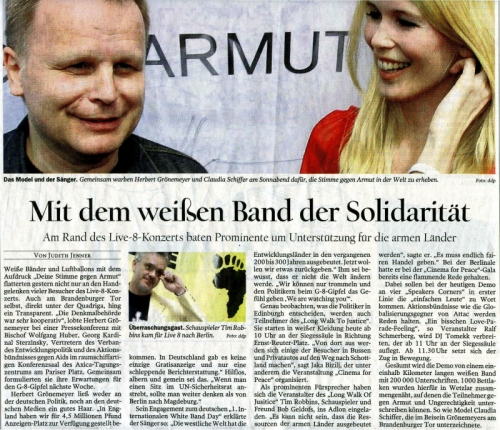 Tagesspiegel, 3. Juli 2005